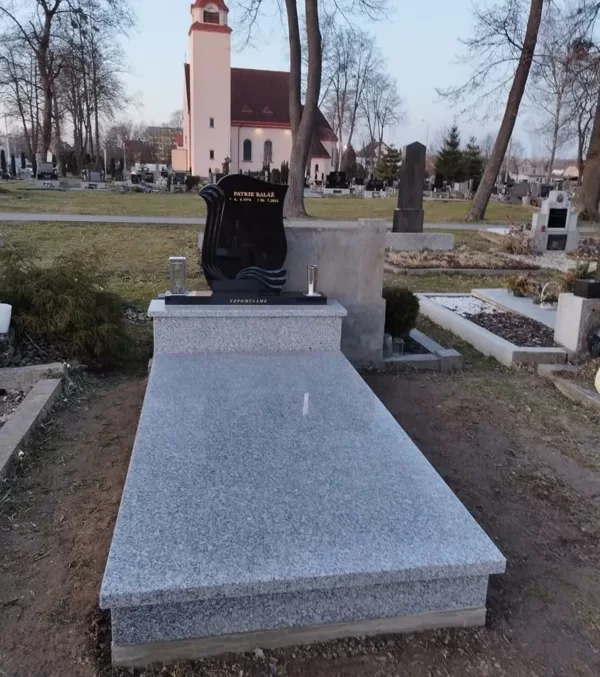 žulový, jednohrob, Karviná, výroba, montáž