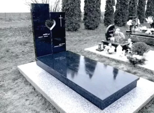 výroba hrobů Karviná, černý žulový jednohrob