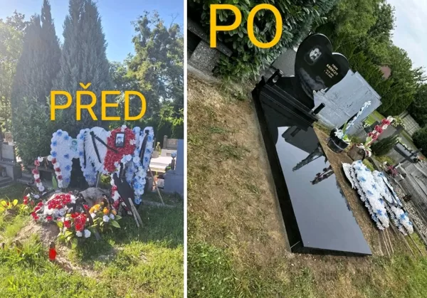jednohrob černá žula  nový hrob Karviná  žulový jednohrob  pomník z černé žuly  výroba pom